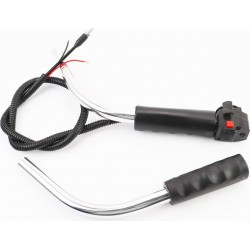 Ручка газу + трос тип 4, (курок "важіль", з трубою) + ручка ліва, к-кт Китай