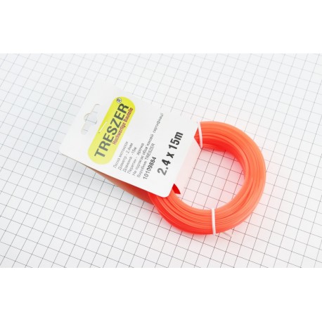 Струна косильна d-2,4мм 15м "зірка" TRESZER