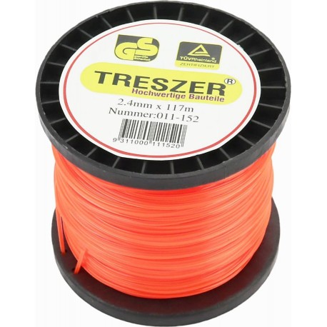 Леска, d-2,4мм 117м "звезда" TRESZER