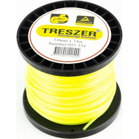 Леска, d-3,0мм 74м "звезда" TRESZER