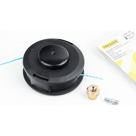 Шпуля (бабина, котушка), під вал М10х1,25 + перехідник М10х1,25 на М8х1,25 + М10х1,00, D-130мм на блістері TRESZER