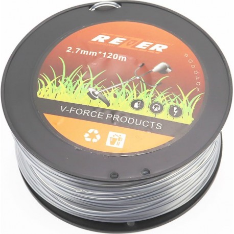 Леска, d-2,7мм 120м "квадрат", двухкомпонентная REZER