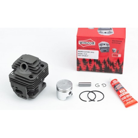 Циліндр, к-кт (цпг) 36мм (палець 9мм), чорний, + герметик WINZOR