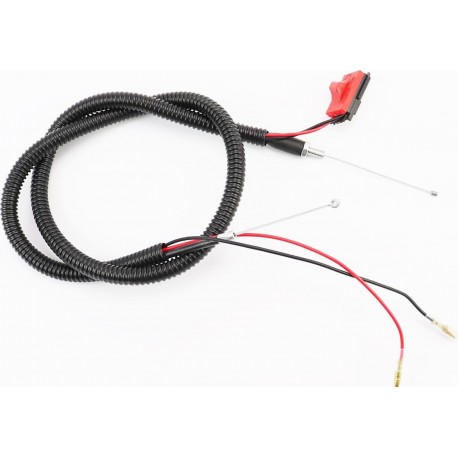 Трос газа (трос 98см/ кожух 82см) + провода + кожух Китай