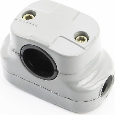 Кріплення ручок до труби D-26мм к-кт, велике, сіре Китай