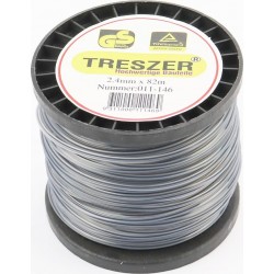 Леска, d-2,4мм 82м "квадрат", двухкомпонентная TRESZER
