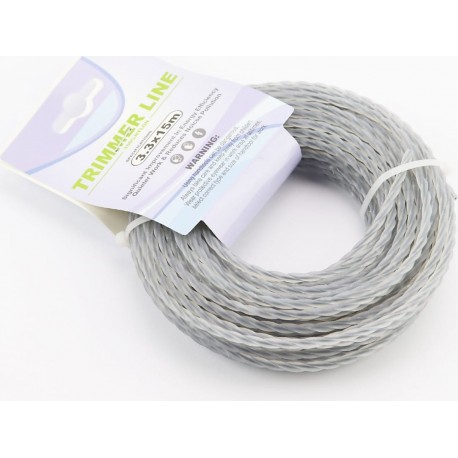 Струна косильна d-3,3мм 15м "свердло", двокомпонентна Китай