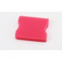 Фильтр воздушный-элемент квадратный, поролон, две выборки, без пропитки, красный Украина
