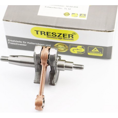 Колінвал 1E44F шатун жовтий TRESZER