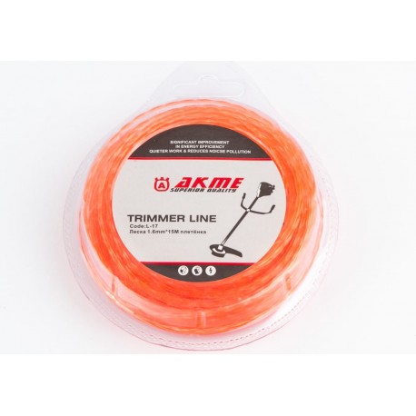 Струна косильна d-1,6мм 15м "свердло" Китай