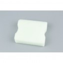 Фильтр воздушный-элемент квадратный, поролон, две выборки, без пропитки, белый Украина