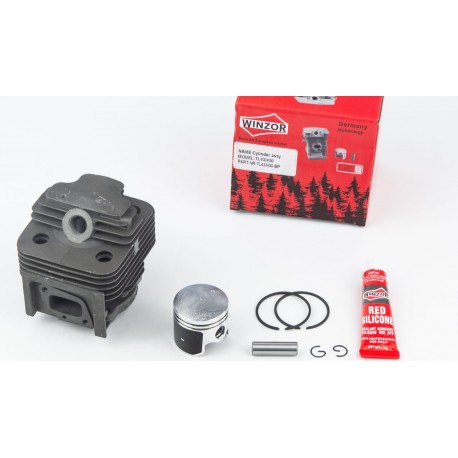 Циліндр, к-кт (цпг) 40мм (палець 10мм), чорний, тефлонове покриття поршня + герметик WINZOR