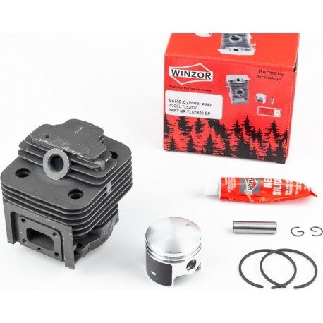 Циліндр, к-кт (цпг) 44мм (палець 10мм), чорний герметик (СERAMIC/GRAFITE) WINZOR