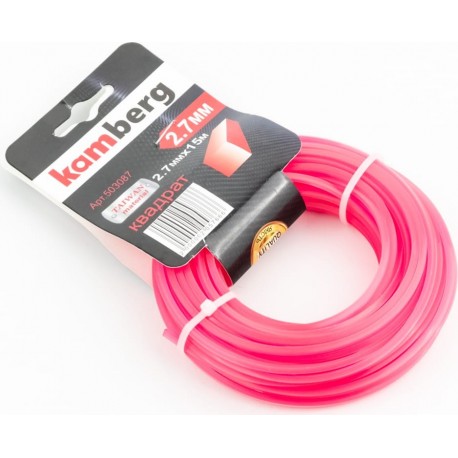 Струна косильна d-2,7мм 15м "квадрат" KAMBERG