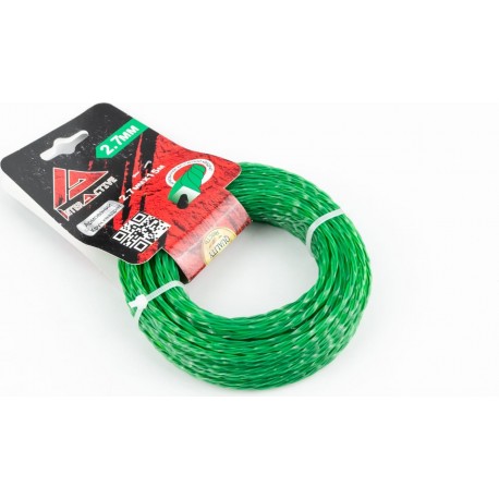 Струна косильна d-2,7мм 15м "свердло" двокомпонентна INTERACTIVE