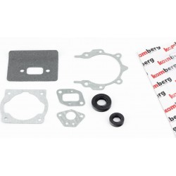 Прокладки двигателя 1E40F-1E44F, к-кт 5 деталей + сальники (15x30x7 + 12x22x7), (на блистере) KAMBERG