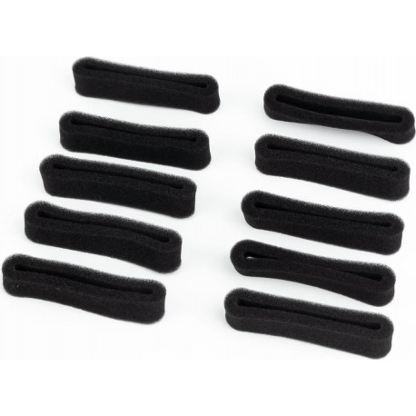 Фільтр повітряний-елемент круглий, поролон без пропитки, чорний, к-кт 10шт Україна