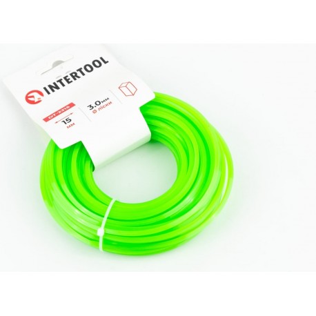 Струна косильна d-3,0мм 15м "квадрат" (DT-2315) INTERTOOL