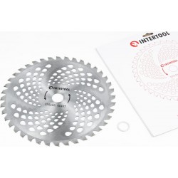 Ніж 40Тх255мм побідитові зуби (DT-2239) INTERTOOL