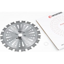 Нож 40Тх255мм победитовые зубья, двухсторонний (DT-2351) INTERTOOL