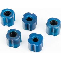 Втулка в трубу, D-26мм (d-8мм D-23,5мм H-20мм), к-кт 5шт силиконовые, синие Китай