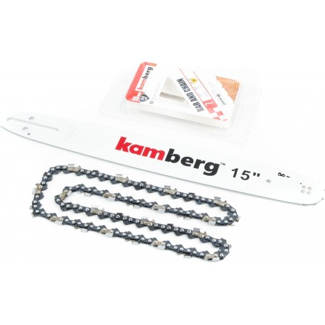 Шина 15"-1,5мм 325 64зв L-45см + цепь 325-1,5мм-64зв. квад. зуб, на блистере KAMBERG