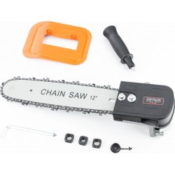 Насадка цепная пила для болгарки УШМ 180/230мм (шина + цепь + автоматическая смазка цепи) Китай