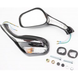 Зеркала к-кт "STORM", чёрные с поворотниками, М8 (ССС-знак качества) Китай