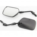 Зеркала к-кт КВАДРАТ, чёрные М10 Китай