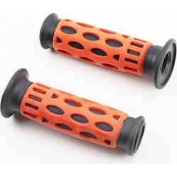 Ручки руля "СЕТКА", красные Китай