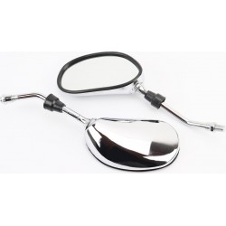 Зеркала к-кт DIO, хром "капли", М10 Китай