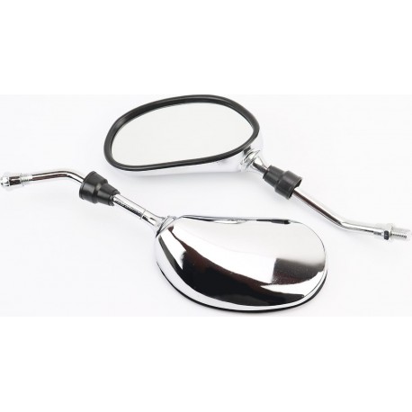 Дзеркала к-кт DIO, хром "краплі", М10 Китай