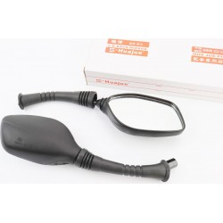 Дзеркала к-кт DIO, чорні "Lux краплі", М10 "довга ніжка в чохлі гумовому" (ССС-знак якості) Huanjue