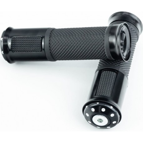 Ручки руля "МЕТАЛЛ" мод.1, чёрные Китай