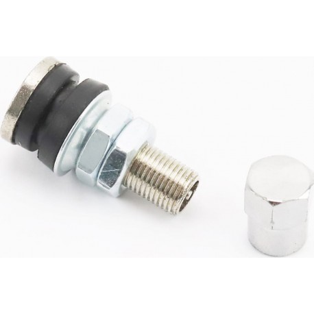 Ниппель дисковый многоразовый, прямой, хром Китай