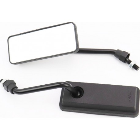 Зеркала к-кт ПРЯМОУГОЛЬНЫЕ SPORT 117x48мм, чёрные М8 Китай