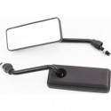 Дзеркала к-кт ПРЯМОКУТНІ SPORT 117x48мм, чорні М8 Китай