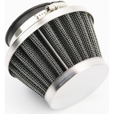 Фильтр воздушный нулевой 42мм, прямой "конус", низкий, хром Китай