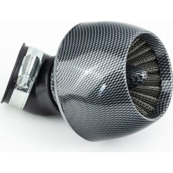 Фільтр повітряний нульовий 42мм 45град. "ТУРБИНА" карбон Китай