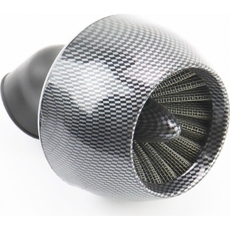 Фільтр повітряний нульовий 35мм 45град. "ТУРБИНА" карбон Китай