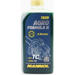 Олива 2T напівсинтетична для садової техніки "AGRO FORMULA H" HUSQVARNA, 1L MANNOL