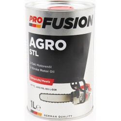 Масло 2T полусинтетическое для садовой техники "AGRO STL" подходит на Stihl Metal, 1L ProFUSION