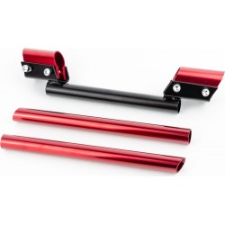 Руль универсальный "разборной" TUNING, чёрно-красный Китай