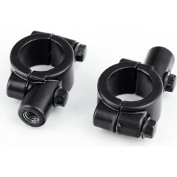 Крепление на руль для зеркал M8, к-кт 2шт, чёрный Китай