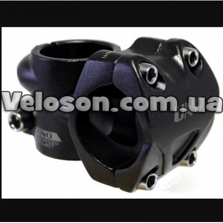 UNO вынос,Черный, A-Head 1-1\8, Алюмин. крепл. руля под 4 болта, Диа.:31,8, Длина:45мм, Угол 0 град, Вес: 125гр.