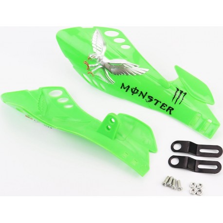 Захист для рук лів., прав. к-кт 2шт "MONSTER ENERGY", зелений тип2 Китай