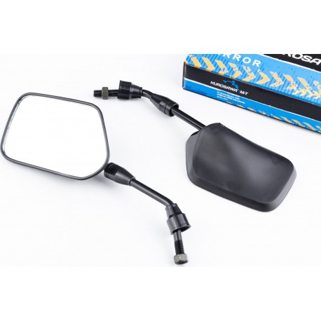 Дзеркала к-кт КВАДРАТ, чорні М10 KUROSAWA