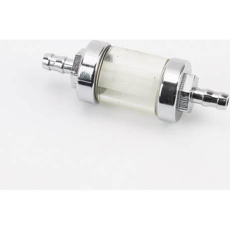 Фильтр топливный прозрачный, хром разборной, малый Китай