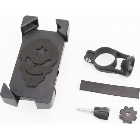 Тримач телефону на кермо з чорним малюнком (мінім. розмір телефону 60x124мм, макс. розмір 80x160мм) Китай