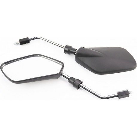 Дзеркала к-кт на мотоцикл "призма", чорний, М8 (на, хром ніжці) Китай